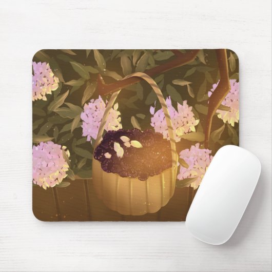 Golden Hour Blackberry Basket Mouse Pad Mousepad (Mit Mouse)