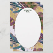 Golden Hour Bloom Note Card (Vorne/Hinten)