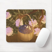 Golden Hour Blueberry Basket Mouse Pad Mousepad (Mit Mouse)