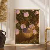 Golden Hour Blueberry Basket Poster