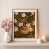 Golden Hour Brombeerkorb Poster