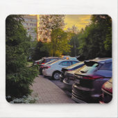 Golden Hour City Mauspad – Anpassbar (Vorne)