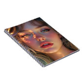 Golden Hour Dream - Radiant Angelo Portrait Notizblock (Rechte Seite)