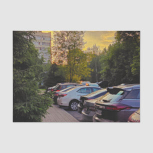 Golden Hour Drive Tissue Wrap – Anpassbar Seidenpapier