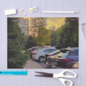 Golden Hour Drive Tissue Wrap – Anpassbar Seidenpapier (Handwerk)
