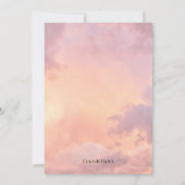 Golden Hour Einladung zur Brautparty (Rückseite)