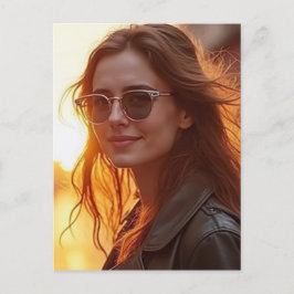 Golden Hour Elegante Postkarte