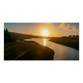 Golden Hour Glow at Baitvoir Poster