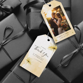 Golden Hour Grace Foto & Floral Wedding Vielen Dan Geschenkanhänger