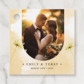 Golden Hour Grace Foto & Floral Wedding Vielen Dan Geschenkanhänger (Vorderseite)
