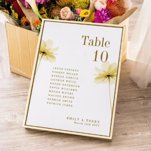Golden Hour Grace Wedding Guest Names Tischnummer