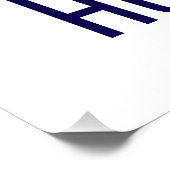 Golden Hour Longhorn - Howdy Glossy Poster (Ecke)