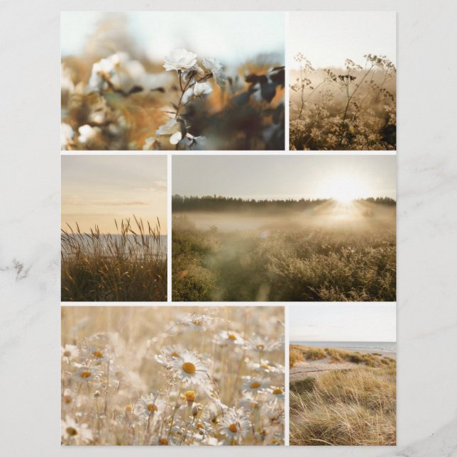 Golden hour nature Scrapbook paper for cutouts (Vorderseite)