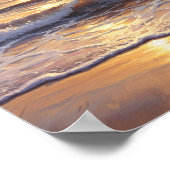 Golden Hour Ocean Sunset Poster (Ecke)