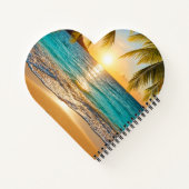 Golden Hour Palm Beach Notizblock (Rückseite)