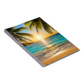 Golden Hour Palm Beach Notizblock (Rechte Seite)