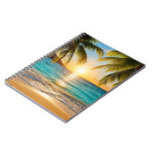 Golden Hour Palm Beach Notizblock (Linke Seite)