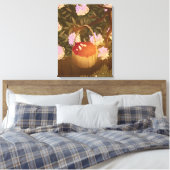 Golden Hour Raspberry Basket Leinwand (Insitu (Schlafzimmer))