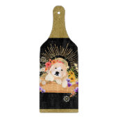 GOLDEN HOUR - Retriever - Glasscherben Schneidebrett (Vorderseite)