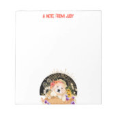 GOLDEN HOUR - Retriever note pad - personalisieren Notizblock (Vorderseite)