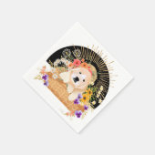 GOLDEN HOUR - Retriever-Papierservietten Serviette (Ecke)