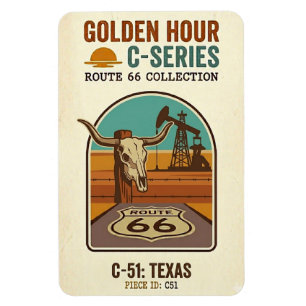 Golden Hour Route 66 C-Serie   Texas Magnet