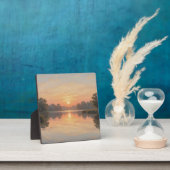 Golden Hour See Reflexion Impressionist Fotoplatte (InSitu)