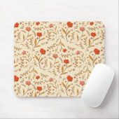 Golden Hour Study | Retro Ogee Floral Mouse Pad Mousepad (Mit Mouse)
