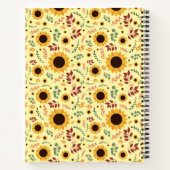 Golden Hour Sunflower | Professional 8.5" x 11" Notizblock (Rückseite)