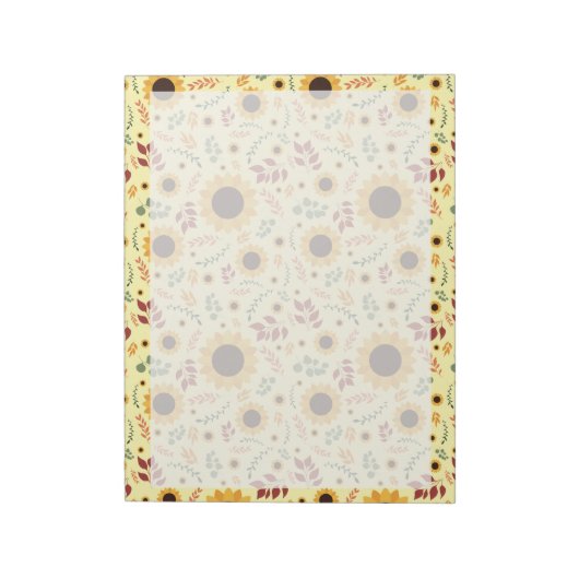 Golden Hour Sunflower | Standard Tear-Off Memo Notizblock (Rotiert)