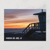 Golden Hour Sunset - Marina Del Rey, CA Postkarte (Vorderseite)
