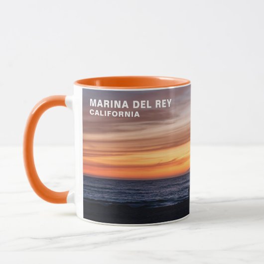 Golden Hour Sunset - Marina Del Rey, CA Tasse (Links)