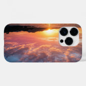 Golden Hour Sunset Sky Landscape iPhone Case (Rückseite (Horizontal))