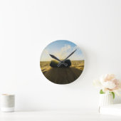 Golden Hour Tides Runde Wanduhr (Zuhause)