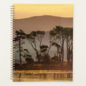 Golden Hour Trees Reflection Planner | Naturkunst Planer (Vorderseite)