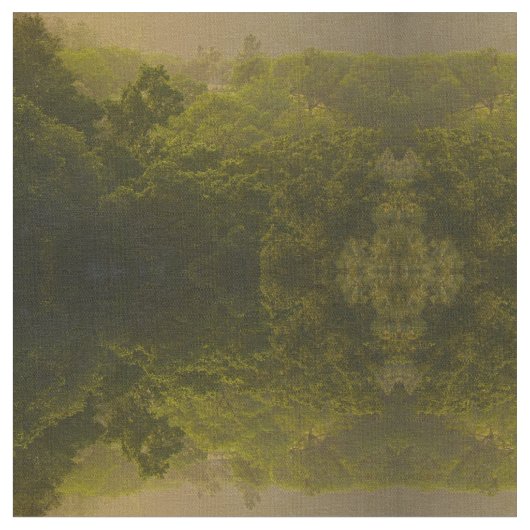 Golden Hour Trees Stoff (Nahaufnahme)