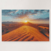 Golden Hour Wüste Landschaft Puzzle (Horizontal)