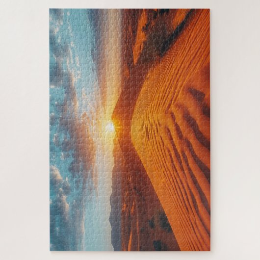 Golden Hour Wüste Landschaft Puzzle (Vertikal)