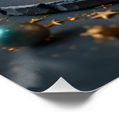 Golden Hourglass Elegante Poster (Ecke)