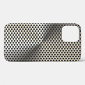 Golden Hued Perforated Metal Look Case-Mate iPhone Hülle (Rückseite (Horizontal))