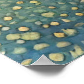 Golden Hued Yorkshire Terrier Radiant Dog Portrait Poster (Ecke)