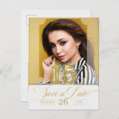 Golden Hues englische Version Ankündigungspostkarte (Vorne/Hinten)