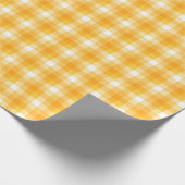 Golden Hues Gingham Geschenkpapier (Ecke)