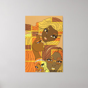 Golden Hues Leinwanddruck