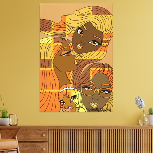 Golden Hues Leinwanddruck (Insitu (Wohnzimmer))