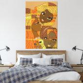 Golden Hues Leinwanddruck (Insitu (Schlafzimmer))