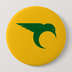 Golden Hummingbird Buttons - Stilisierte Flügel