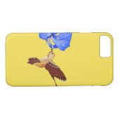 Golden Hummingbird und Blauer Hibiskus Case-Mate iPhone Hülle (Rückseite (Horizontal))
