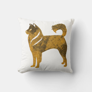 Golden Hund Wurfkissen Husky Kissen