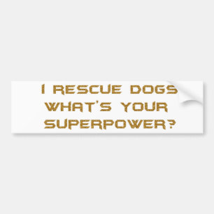 GOLDEN I RESCUE HUNDE, WAS IHR SUPERHERO-POWER C I AUTOAUFKLEBER